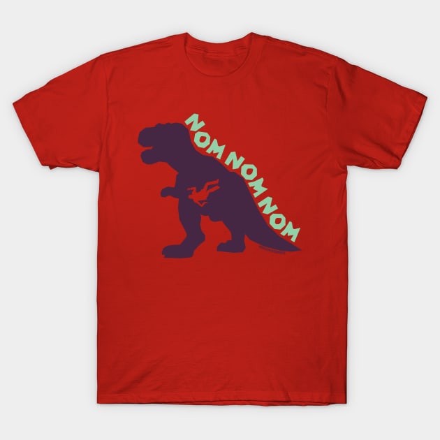 T-Rex NOMNOMNOM Light T-Shirt by monkeyminion